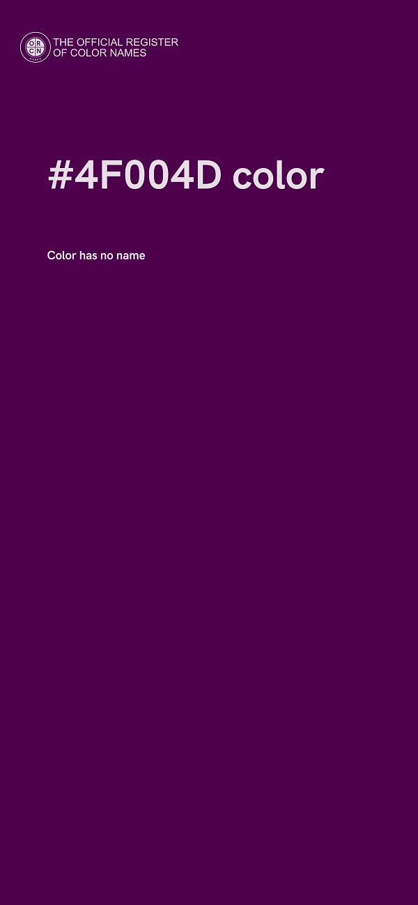 #4F004D color image