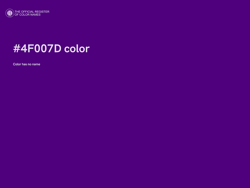 #4F007D color image