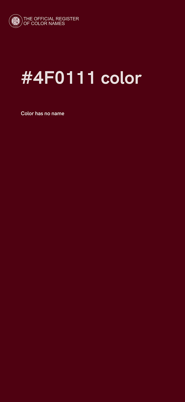 #4F0111 color image