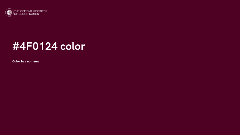 #4F0124 color image