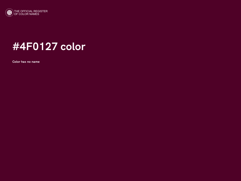#4F0127 color image