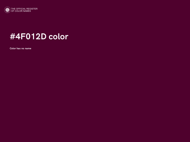 #4F012D color image