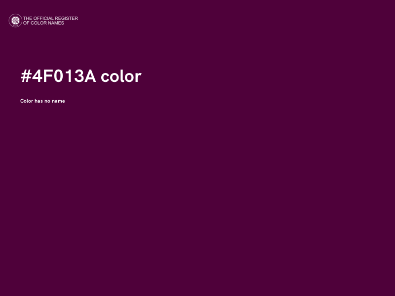 #4F013A color image