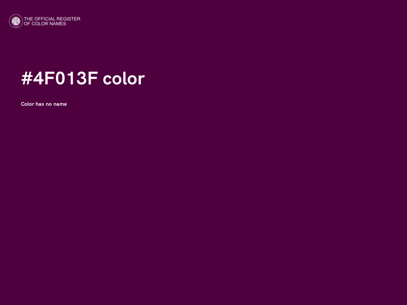 #4F013F color image