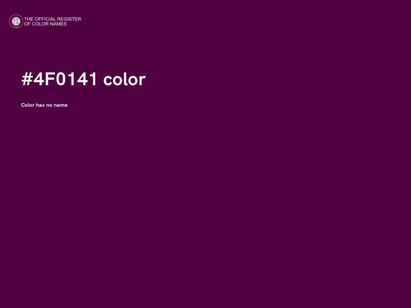 #4F0141 color image