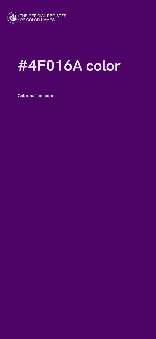 #4F016A color image