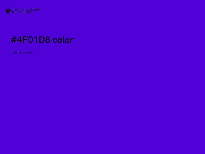 #4F01D8 color image