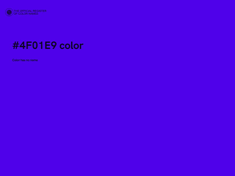 #4F01E9 color image