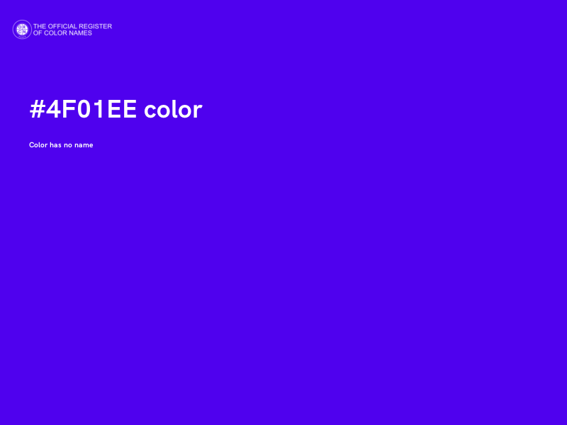 #4F01EE color image