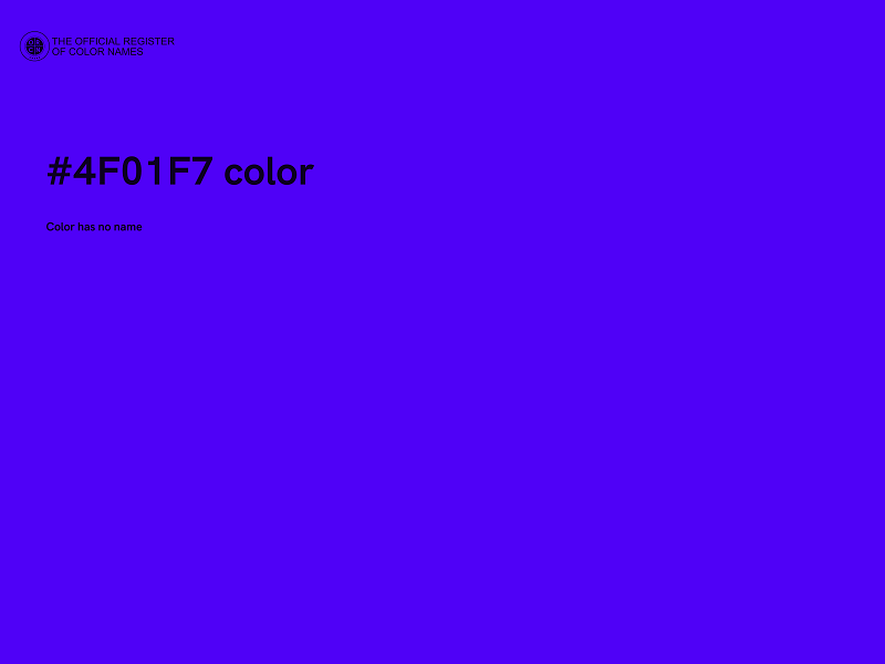 #4F01F7 color image