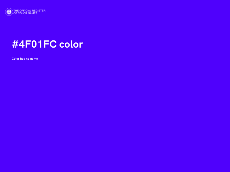 #4F01FC color image