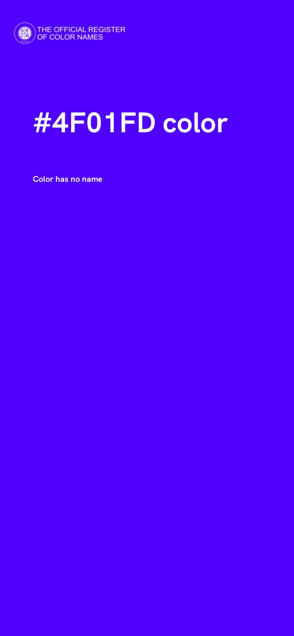 #4F01FD color image