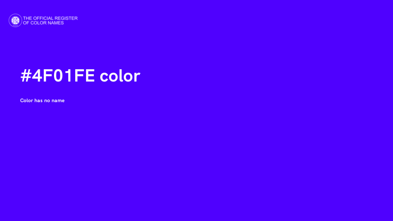 #4F01FE color image