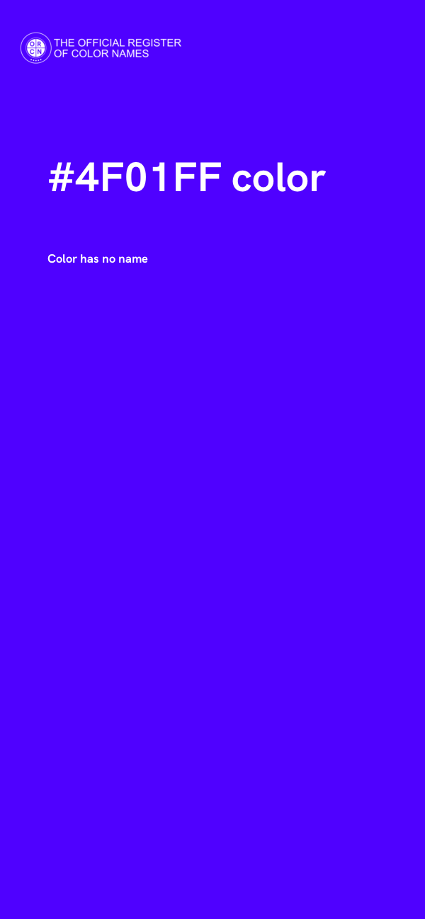 #4F01FF color image