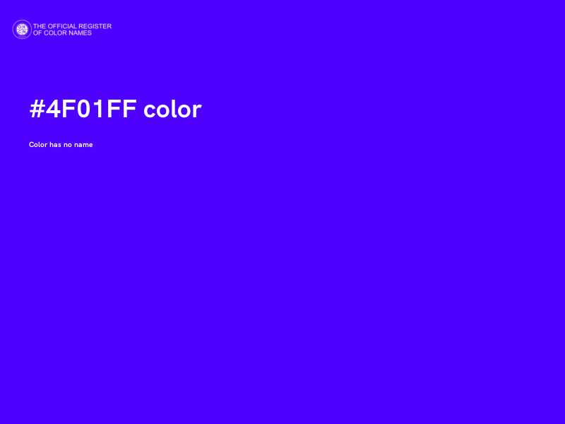 #4F01FF color image