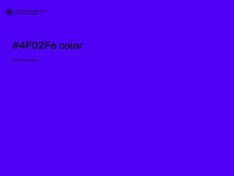 #4F02F6 color image