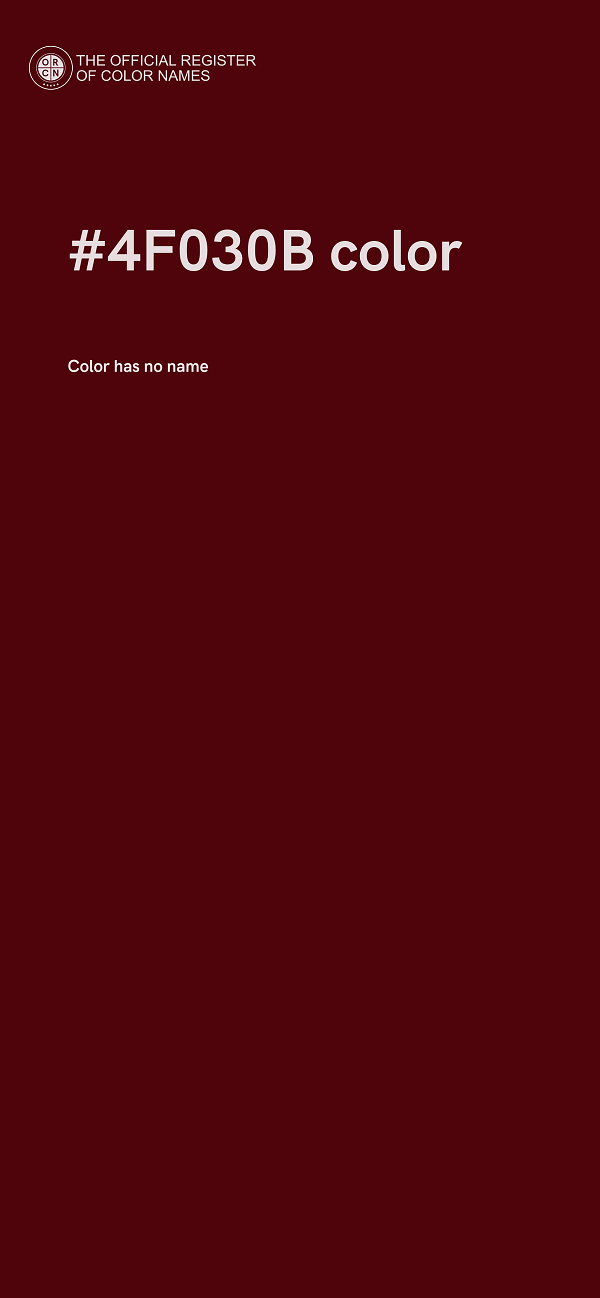 #4F030B color image