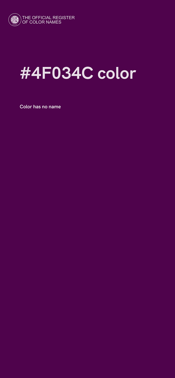 #4F034C color image