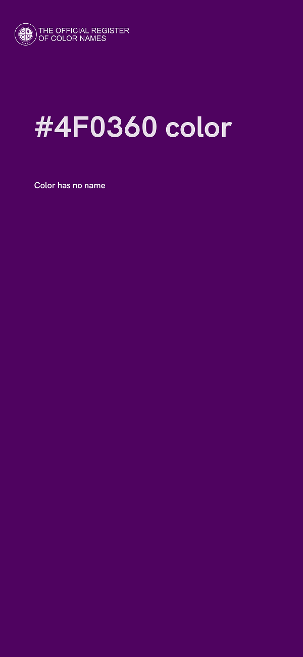 #4F0360 color image