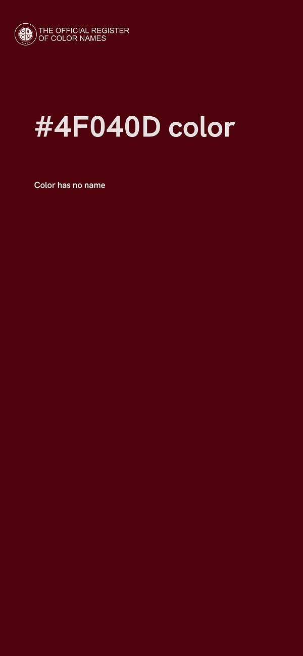 #4F040D color image