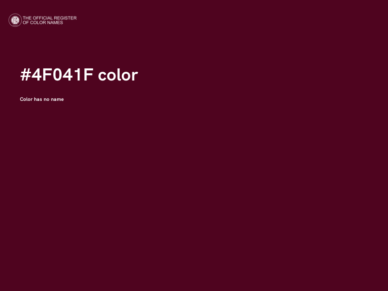 #4F041F color image