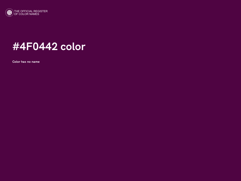 #4F0442 color image