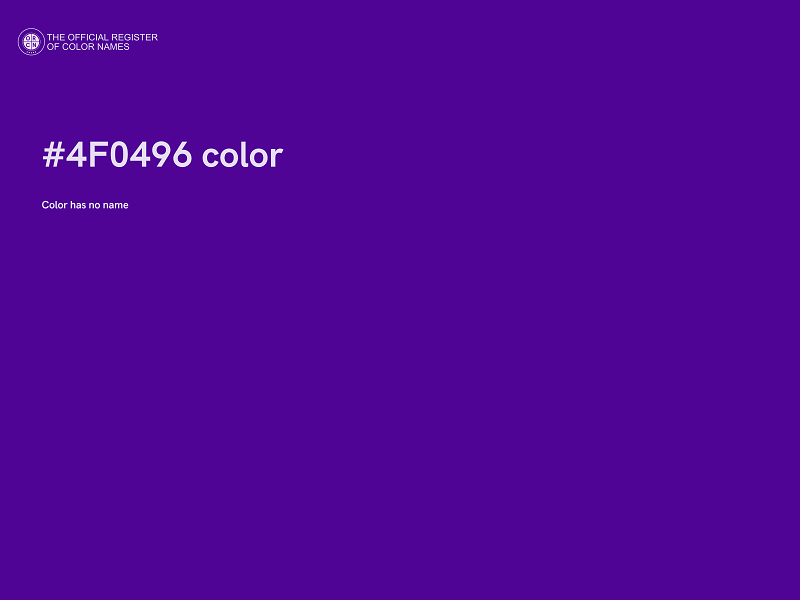 #4F0496 color image
