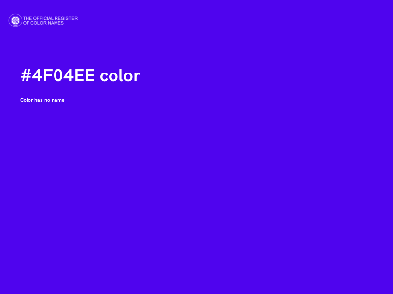 #4F04EE color image
