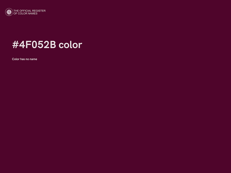 #4F052B color image