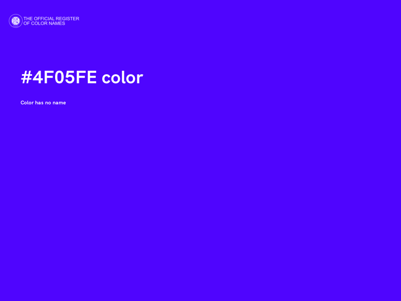 #4F05FE color image