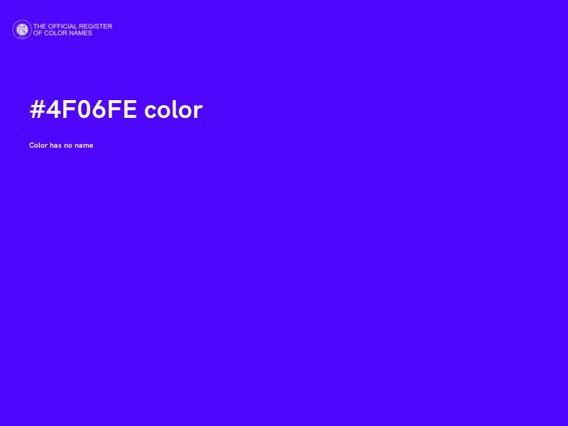 #4F06FE color image
