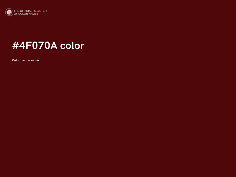 #4F070A color image