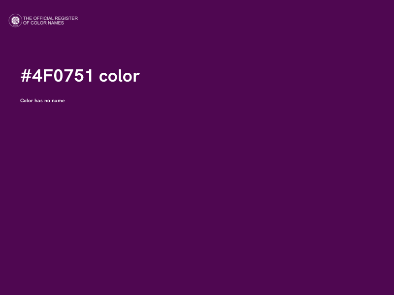 #4F0751 color image
