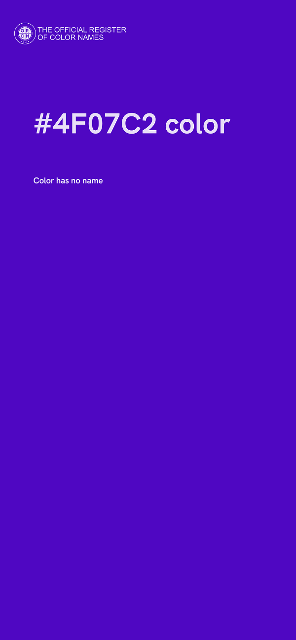 #4F07C2 color image
