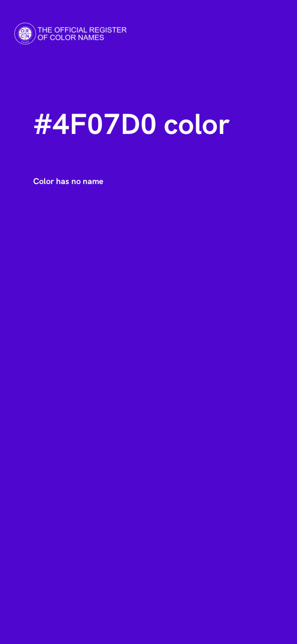 #4F07D0 color image