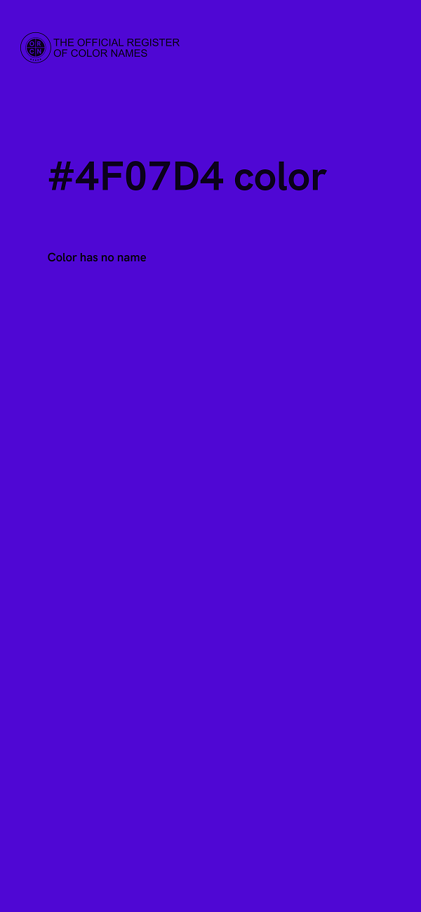 #4F07D4 color image