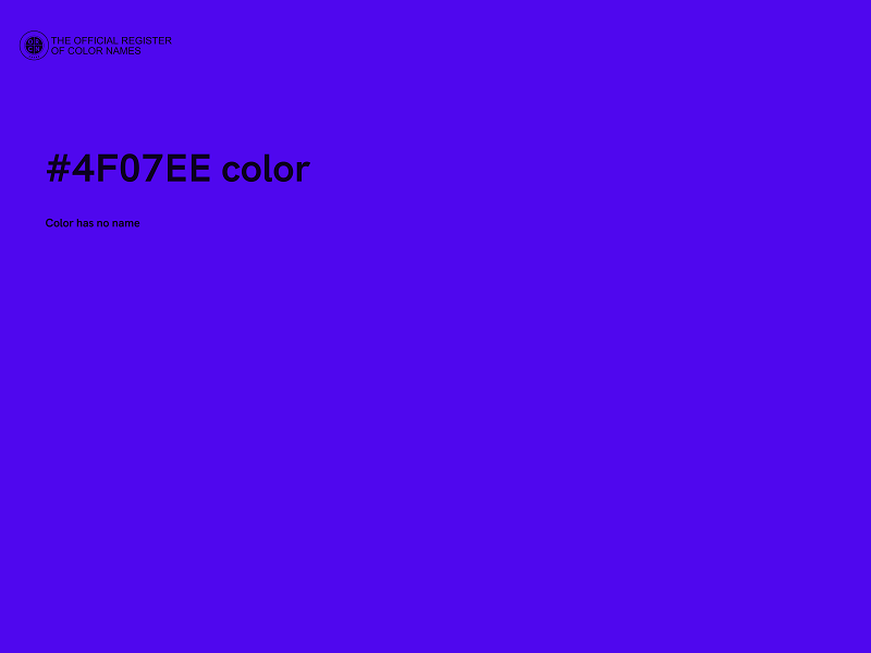 #4F07EE color image