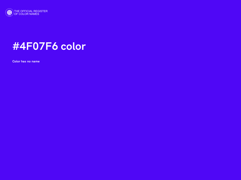 #4F07F6 color image