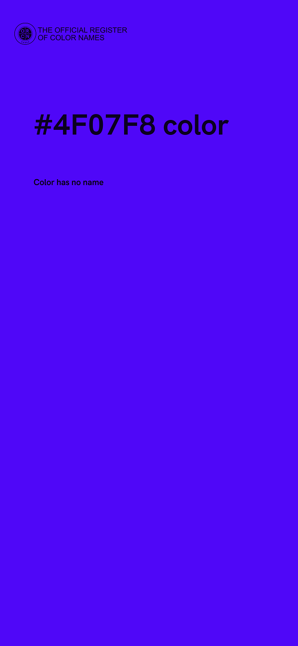 #4F07F8 color image