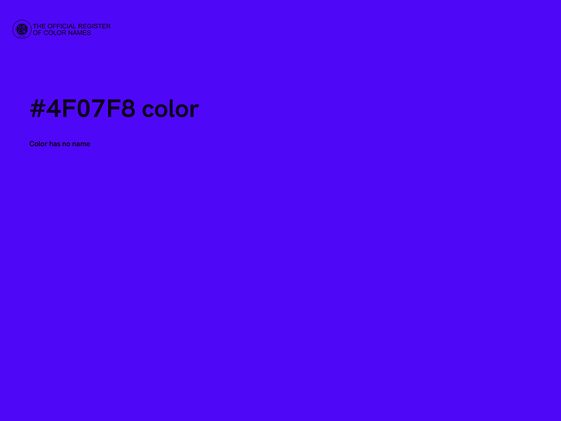 #4F07F8 color image
