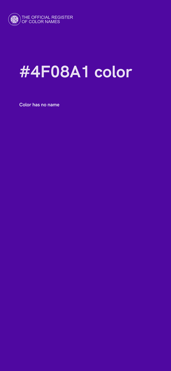 #4F08A1 color image