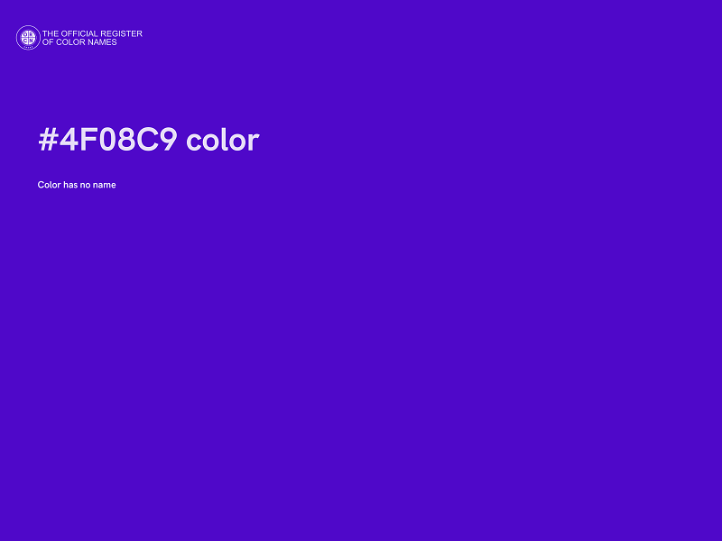 #4F08C9 color image