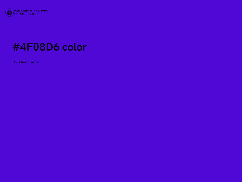 #4F08D6 color image