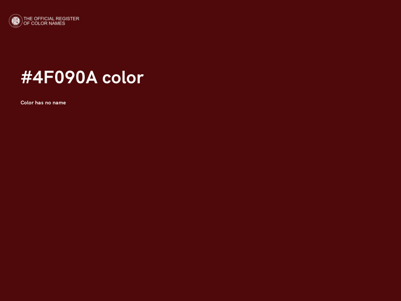 #4F090A color image