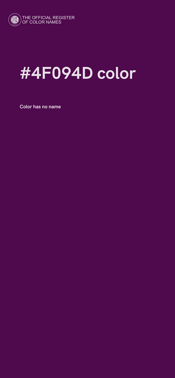 #4F094D color image