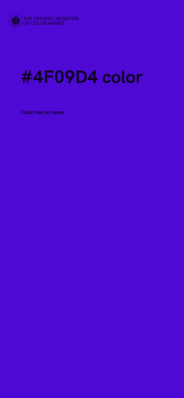 #4F09D4 color image