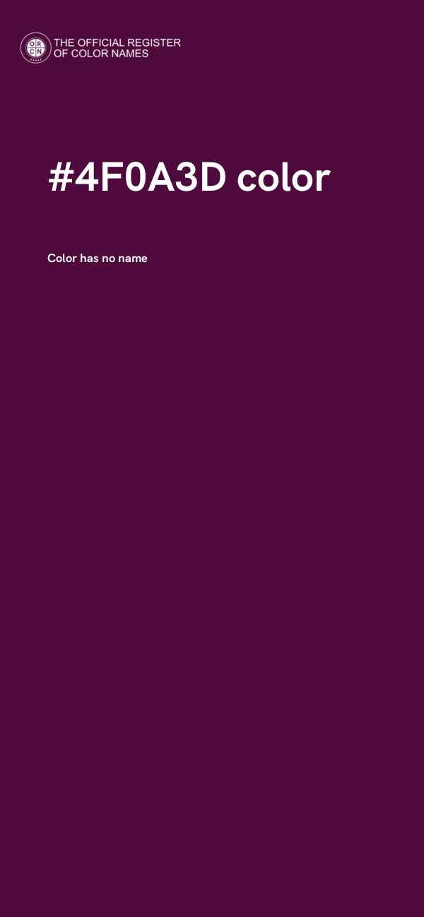 #4F0A3D color image