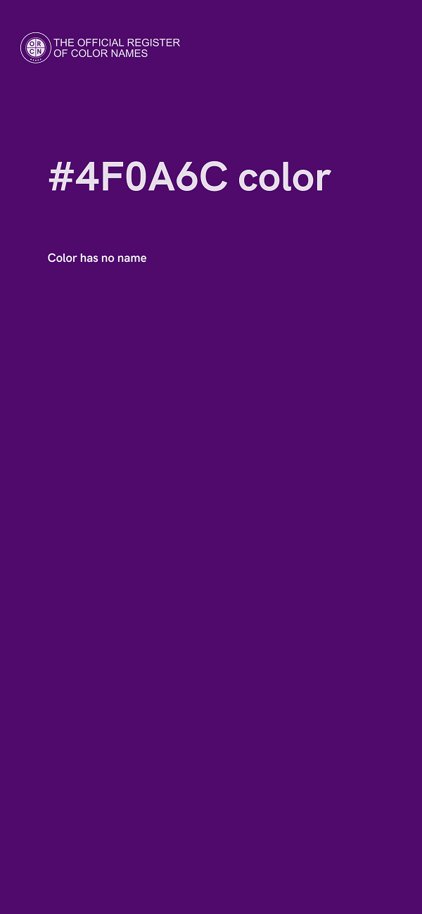 #4F0A6C color image