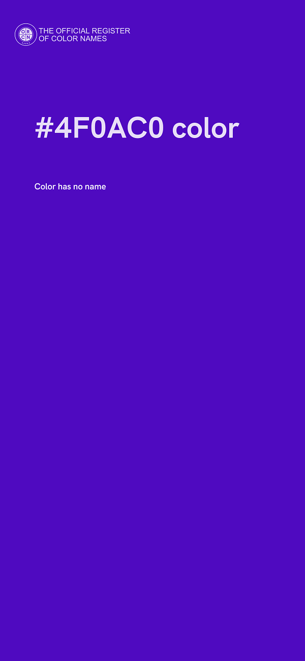 #4F0AC0 color image