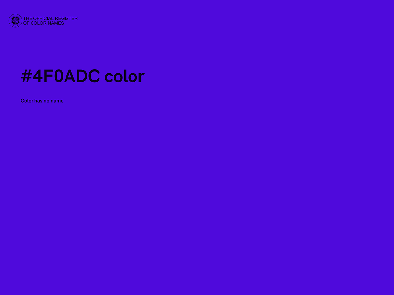 #4F0ADC color image
